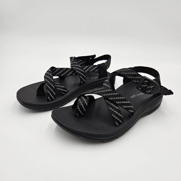 Madden Girl Sun Women's Sandal Adjustable Strap Black SUN01J1 Size 5.5 - Picture 2 of 15